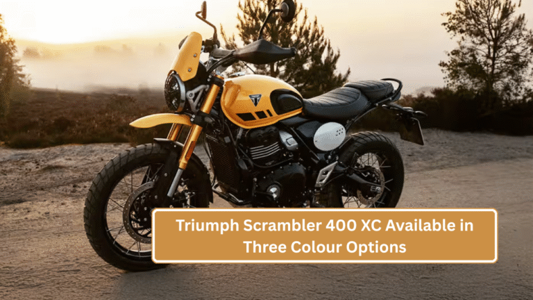 Triumph Scrambler 400 XC Available in Three Colour Options