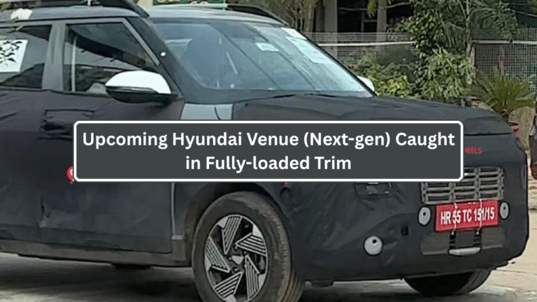 Upcoming Hyundai Venue (Next-gen) Caught in Fully-loaded Trim