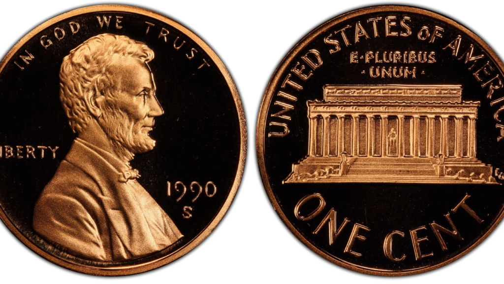 1990 No S Proof Lincoln Cent