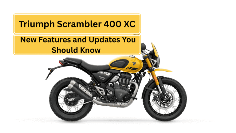 Triumph Scrambler 400 XC: New Features and Updates You Should Know